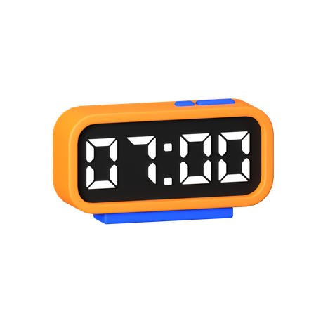 Horloge digitale  3D Icon