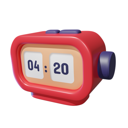 Horloge digitale  3D Icon