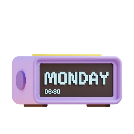 Horloge digitale  3D Icon