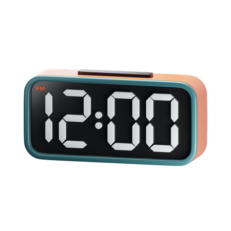 Horloge digitale  3D Icon