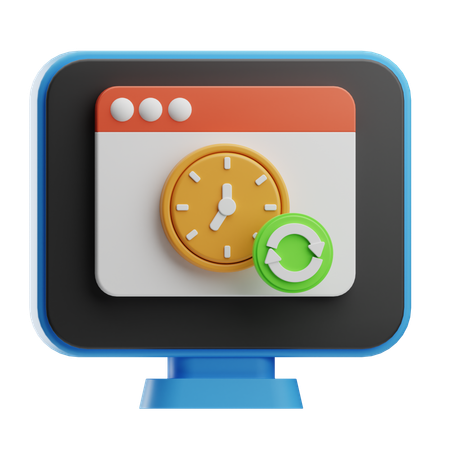 Horloge digitale  3D Icon