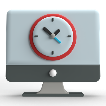 Horloge d'ordinateur  3D Icon