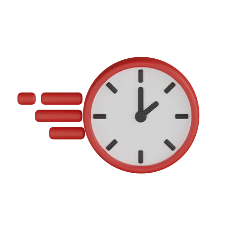 Horloge rapide  3D Icon