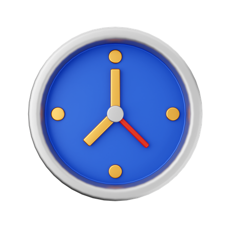 Horloge ronde  3D Icon