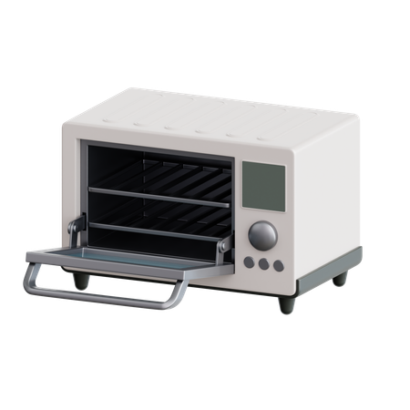 Horno y tostadora  3D Icon