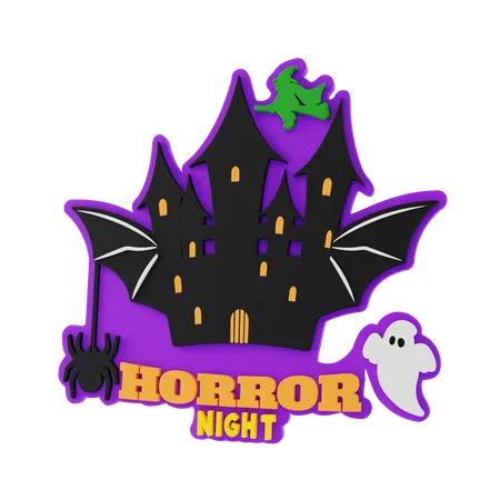 Nuit d'horreur  3D Sticker