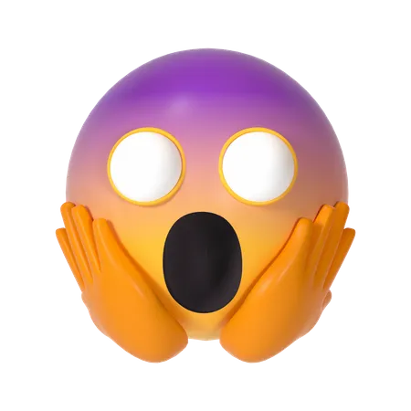 Horrifié  3D Emoji