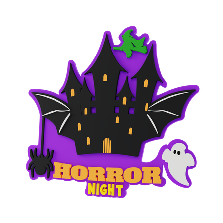 Horror Night  3D Sticker