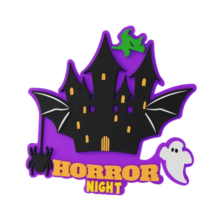 Horror Night  3D Illustration