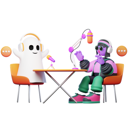 Horror Podcast  3D Icon