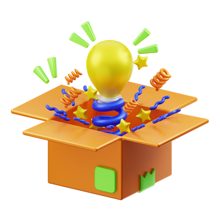 Hors de la boîte  3D Icon