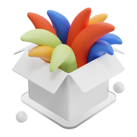 Hors de la boîte  3D Icon