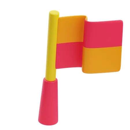 Drapeau de hors-jeu  3D Icon