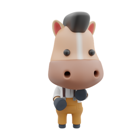 Horse  3D Illustration