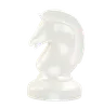 Horse Chess Piece White