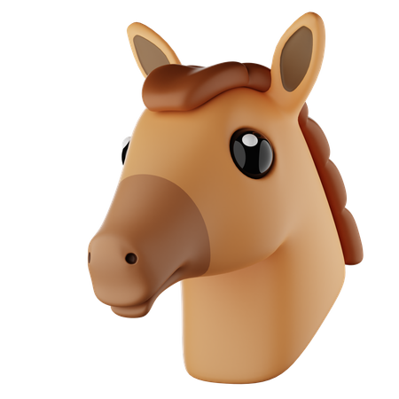 Horse Emoji  3D Icon