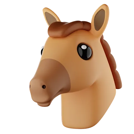 Horse Emoji  3D Icon