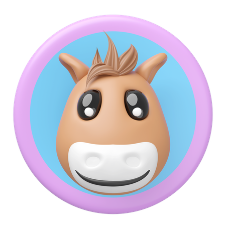 Horse Head  3D Icon