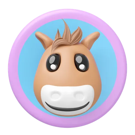 Horse Head  3D Icon