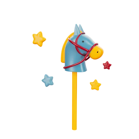 Horse Stick Toy  3D Icon