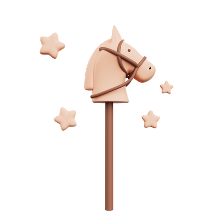 Horse Stick Toy  3D Icon