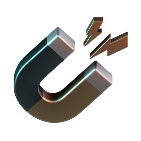 Horseshoe Magnet  3D Icon