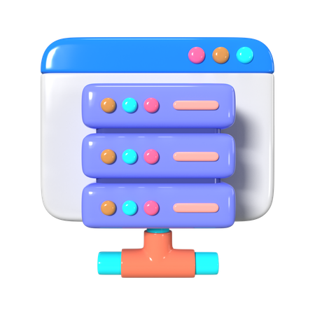 Hospedagem  3D Icon