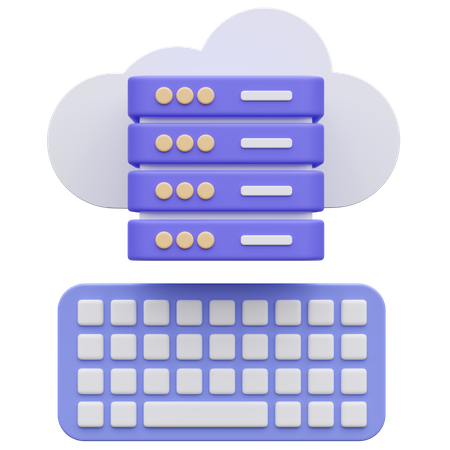 Armazenamento em nuvem  3D Icon