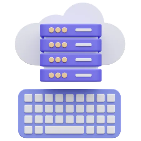 Armazenamento em nuvem  3D Icon