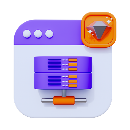 Alojamento premium  3D Icon