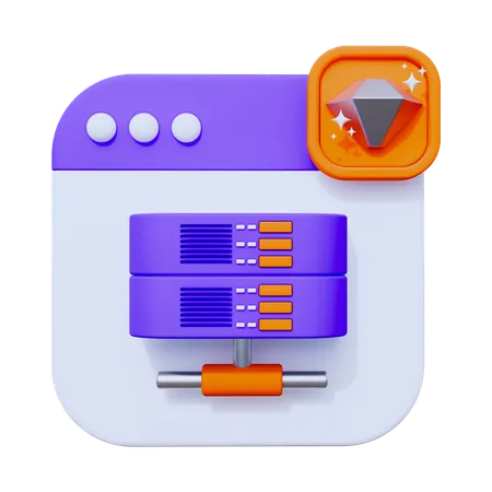 Alojamento premium  3D Icon