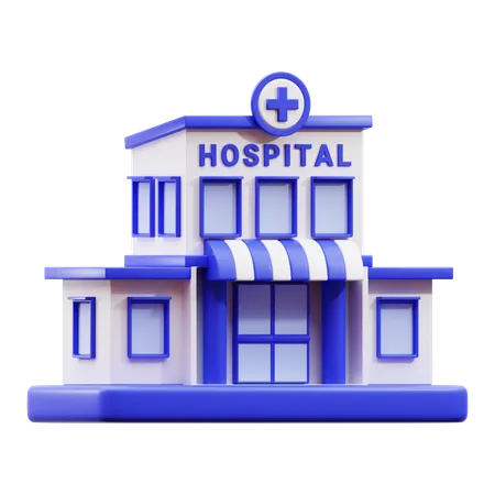 3 D Hospital Icon 3D Icon