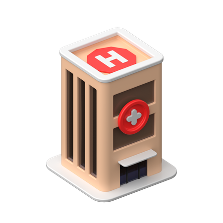 Hospital  3D Icon