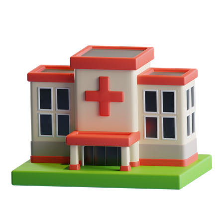 Hospital  3D Icon