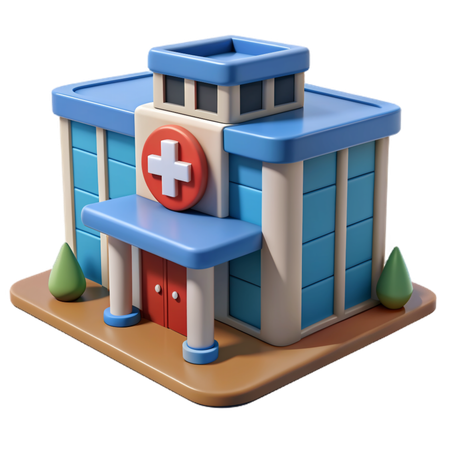 Hospital  3D Icon