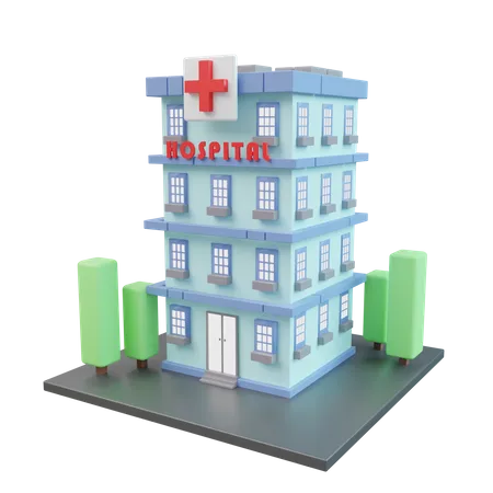 Hospital  3D Icon