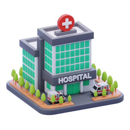 Hospital  3D Icon