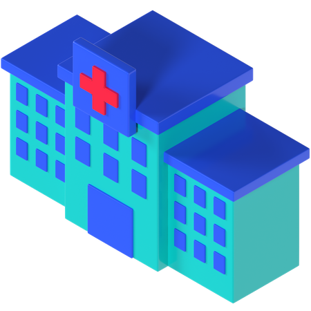 Hospital  3D Illustration