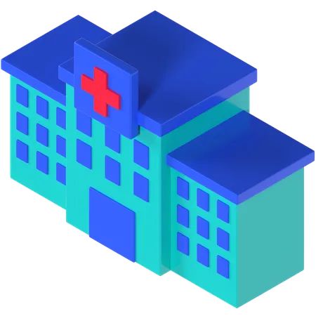 Hospital  3D Illustration