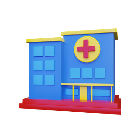 Hospital  3D Illustration