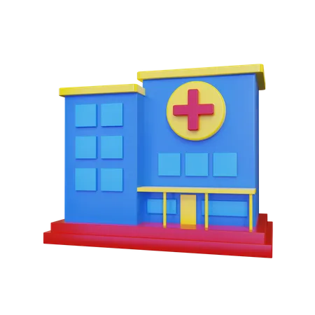 Hospital  3D Illustration