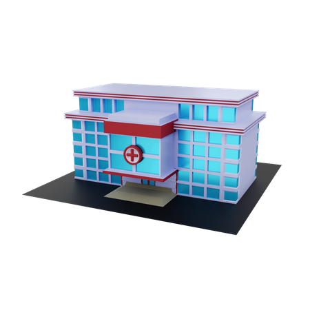 Hospital  3D Illustration