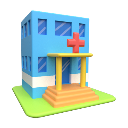 Hospital  3D Illustration