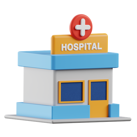 Hospital  3D Illustration