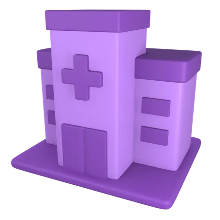 Hospital  3D Illustration