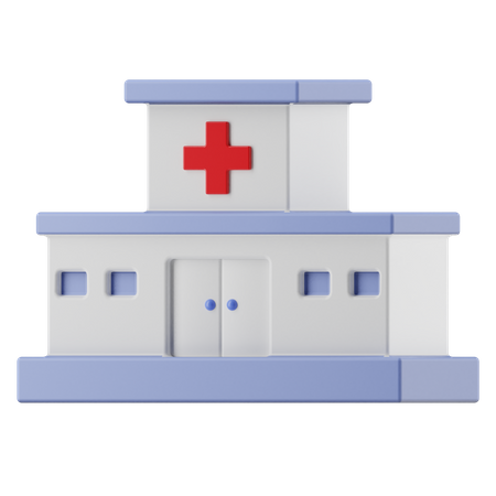 Hospital  3D Illustration