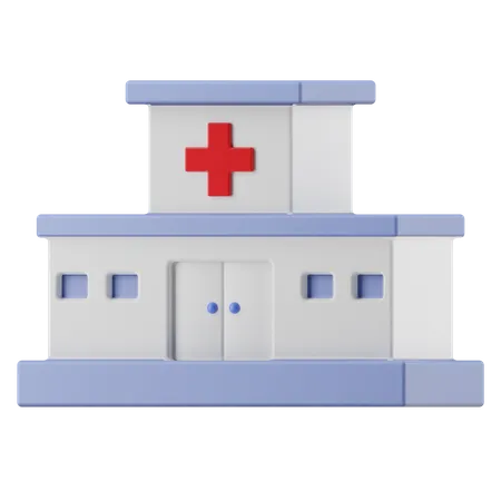 Hospital  3D Illustration