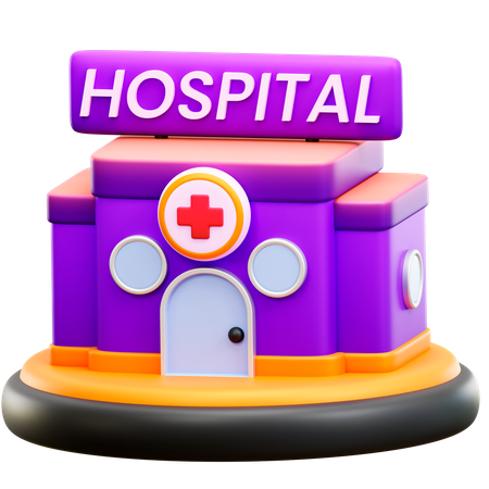 Hospital  3D Illustration