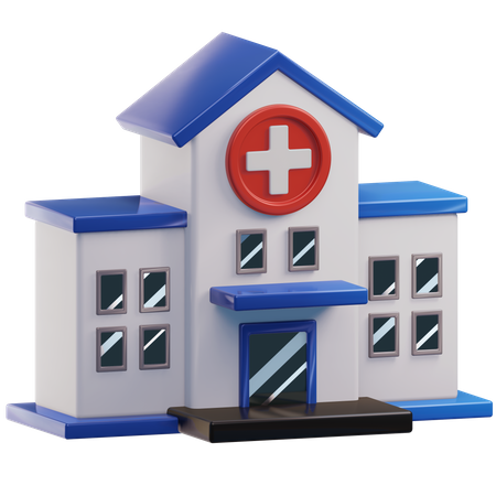 Hospital  3D Illustration