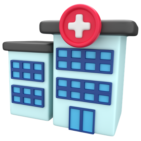 Hospital  3D Illustration